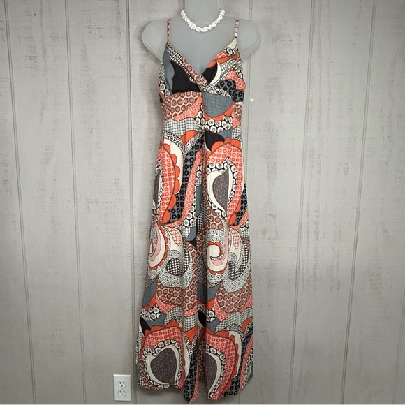 Vintage Dresses & Skirts - Vintage Shes Cool Womens Y2K Babydoll Maxi Dress Sz L Fairygrunge Boho Festival